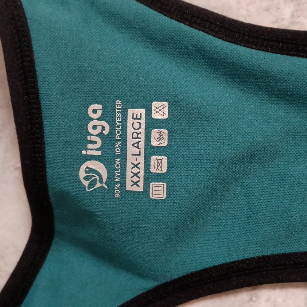 Women's Size XXXL High Impact Racerback Sports Bra Padded Green - Picture 5 of 11